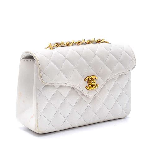 chanel white bag price|white chanel crossbody bag.